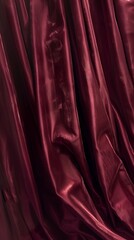 Poster - Plush Velvet Theater Curtain Texture Background, 4K hyperrealistic photo