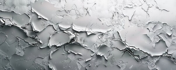 Sticker - Textured plaster wall with uneven surface, 4K hyperrealistic photo