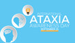 © Rabin - international ataxia awareness day is observed every year on September. banner design template Vector illustration background design.