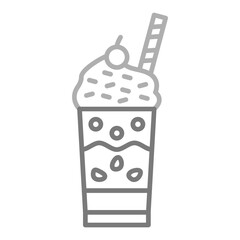 Canvas Print - Milkshake Icon