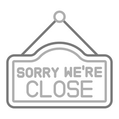 Wall Mural - Closed sign Icon