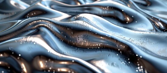 Wall Mural - Abstract Liquid Metal Surface