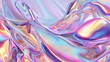 © Nicolai - iridescent holographic background, pastel rainbow colors, liquid metal texture