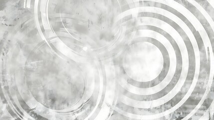 Wall Mural - White abstract background with circles.