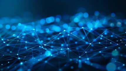 Wall Mural - futuristic connection technologies background with abstract digital network and high-tech data strea