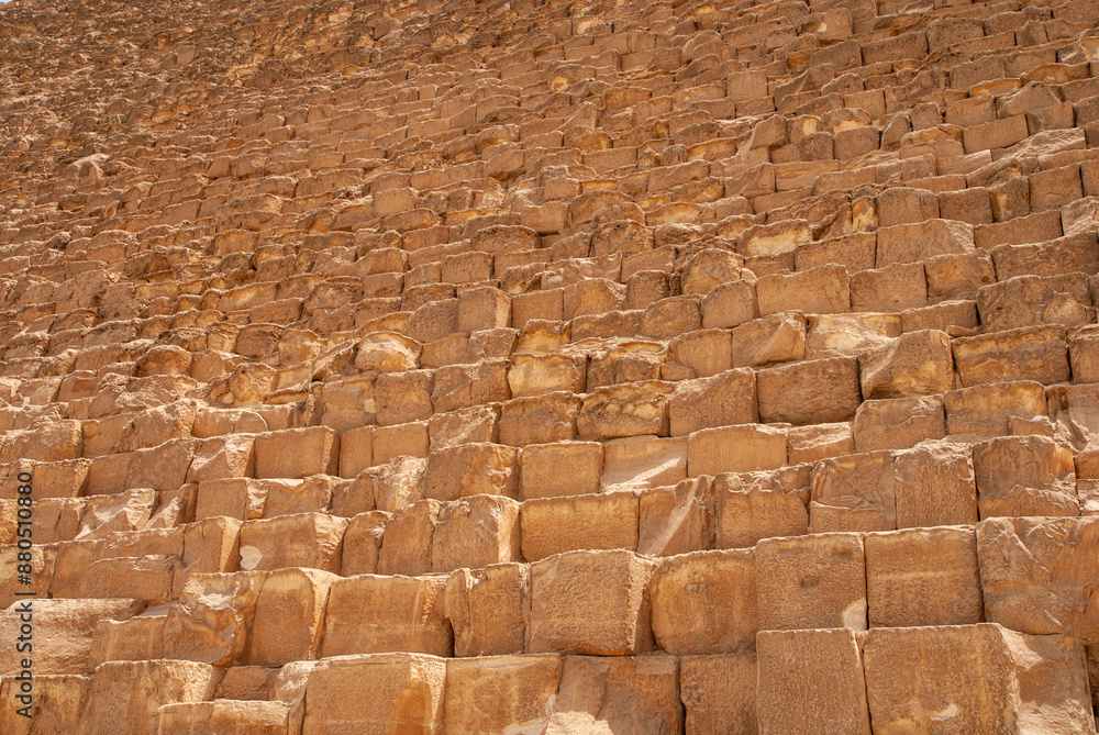 Largest of Egyptian pyramids - Pyramid of Cheops, Architectural art of ...