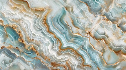 Canvas Print - Modern Italian marbles for interior-exterior home decoration tiles and ceramic tile surfaces including polished onyx marble with high resolution, aqua tone emperador marble, natural breccia stone