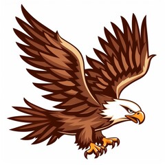 Canvas Print - cartoon eagle logo icon