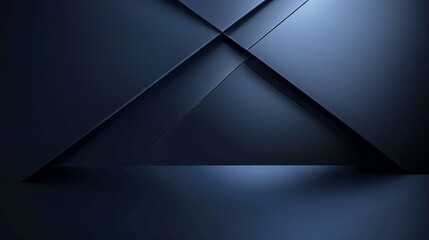 Poster - There is an abstract blue and black pattern with the gradient. The floor is textured with soft tech diagonal background black and dark.