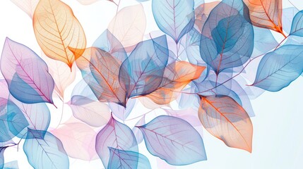 Canvas Print - Delicate Translucent Leaves