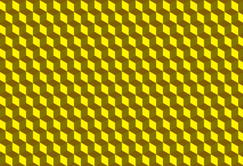 Wall Mural - Abstract 3D Cubes yellow HD background design vector EPS 