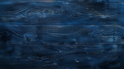 Wall Mural - You can design on an empty template with a dark blue wood texture or background