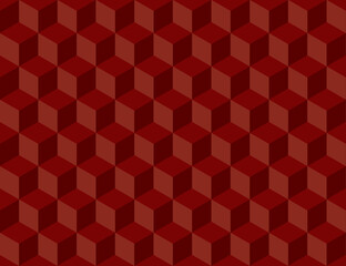 Wall Mural - Abstract 3D Cubes dark red HD background design vector EPS 
