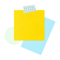 Canvas Print - Cute png sticky note sticker, transparent background