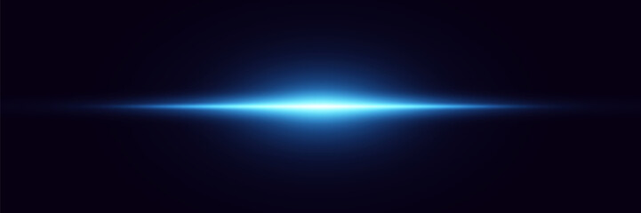 Wall Mural - neon glowing lines. flash of glare and explosion, laser beam.