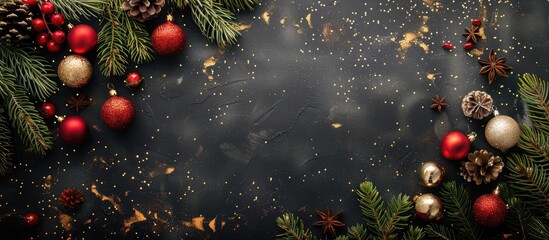 Canvas Print - Festive backdrop featuring a copy space image