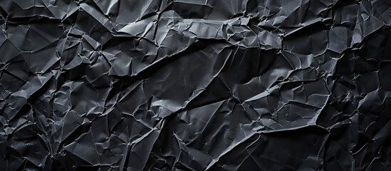Aufkleber - Background with a grungy texture created by crumpled black paper ideal for adding text or images featuring ample copy space image