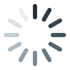 Wall Mural - blue loading icon png sticker, transparent background