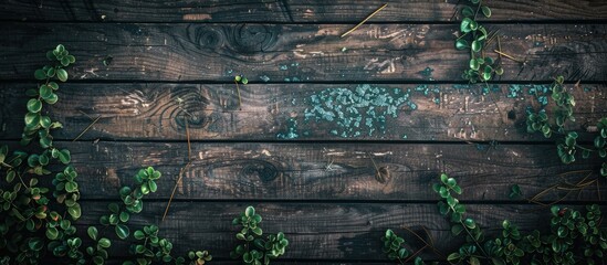 Aufkleber - Background texture provided by a wooden surface for copy space image