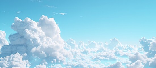 Poster - Scenic view with clouds against a blue sky perfect as a copy space image