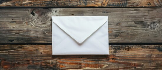 Leinwandbilder - View from above of an envelope with available copy space image