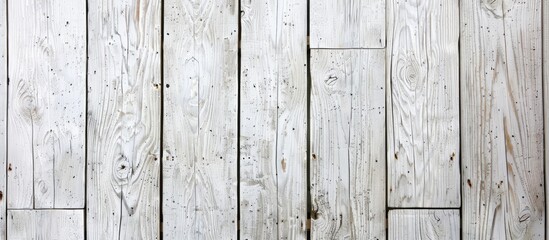 Aufkleber - Close up photograph of a textured white wood background with ample copy space image