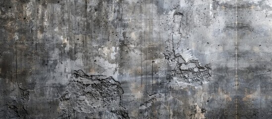 Poster - Wall structure with a textured background like a grunge canvas mimicking gray stone or concrete perfect for a backdrop in photos requiring copy space image