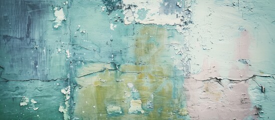 Fototapete - Lovely wall hues and texture make a striking backdrop perfect for a copy space image