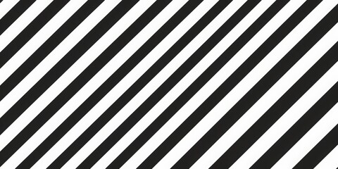 Wall Mural - an image with an optical illusion, where black and white stripes are diagonally