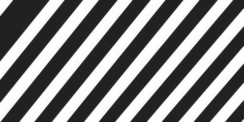 Wall Mural - an image with an optical illusion, where black and white stripes are diagonally