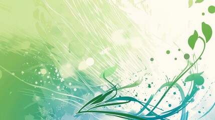 Wall Mural - graphic abstract composition of presentation background for an environemental organisation