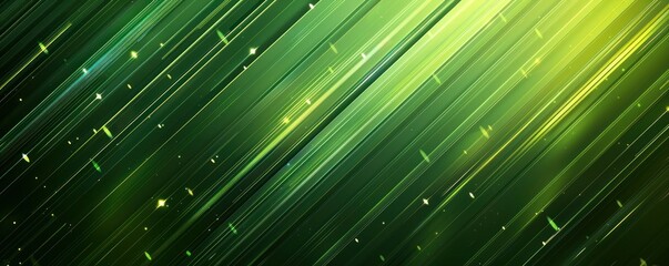 Sticker - Abstract Green Lines Background