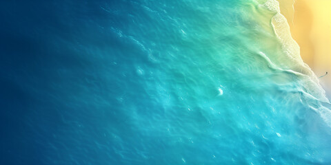 Poster - Aerial view of the shoreline on the beach, holidays background perfect as wallpaper.