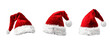 © Mehak - three santa claus hats isolated png transparent background