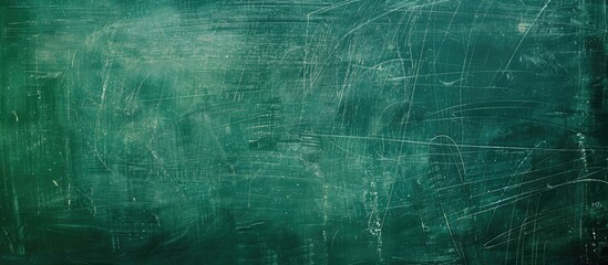 Poster - Texture of a green chalkboard with copy space image