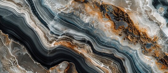 Aufkleber - Unique textures like marble wood and rock in a new abstract design create an attractive copy space image
