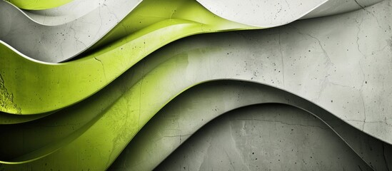 Leinwandbilder - Colorful green and gray image with beautiful clipping path and ample copy space