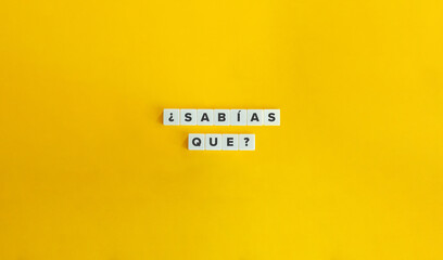 Wall Mural - ¿sabías que?