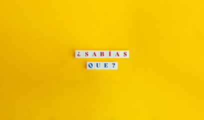 Wall Mural - ¿sabías que?