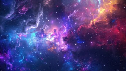 colorful space galaxy cloud nebula. universe science astronomy. supernova background wallpaper.