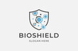 © jempolan - bio shield logo mark premium vector