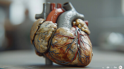 Human Anatomical Heart Model Wallpaper