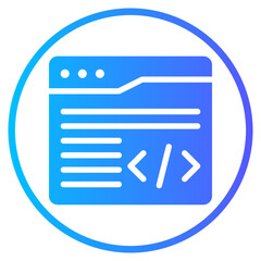 programming gradient icon