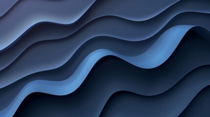 Wall Mural - Abstract Blue Waves