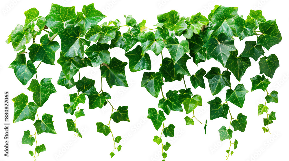 Green ivy leaves isolated on transparent or white background Stock ...