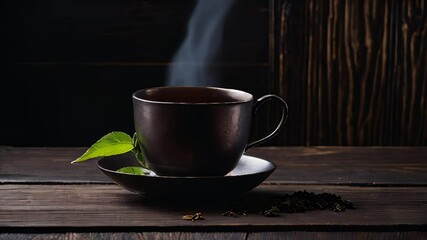 Canvas Print -  Warmth in a cup  A moment of tranquility