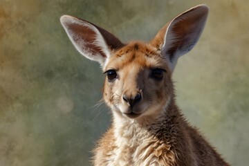 Wall Mural - young deer in the zoo