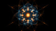 © john - glowing trance like sacred geometry. With black background