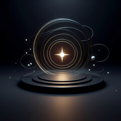Wall Mural - simple dark background