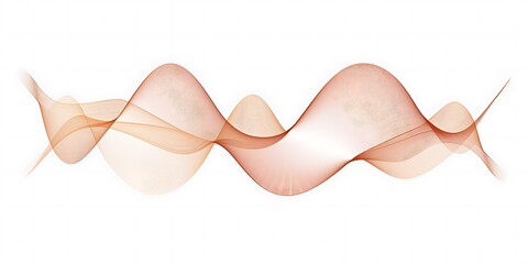 Wall Mural - A simple vector graphic of sound waves, representing the audio channel on your phone or computer.The wave shape is clearly visible and has smooth curves to represent different sounds.